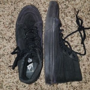 All Black Hightop Vans